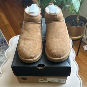 UGG Classic Chestnut Suede Boots Ultra Mini